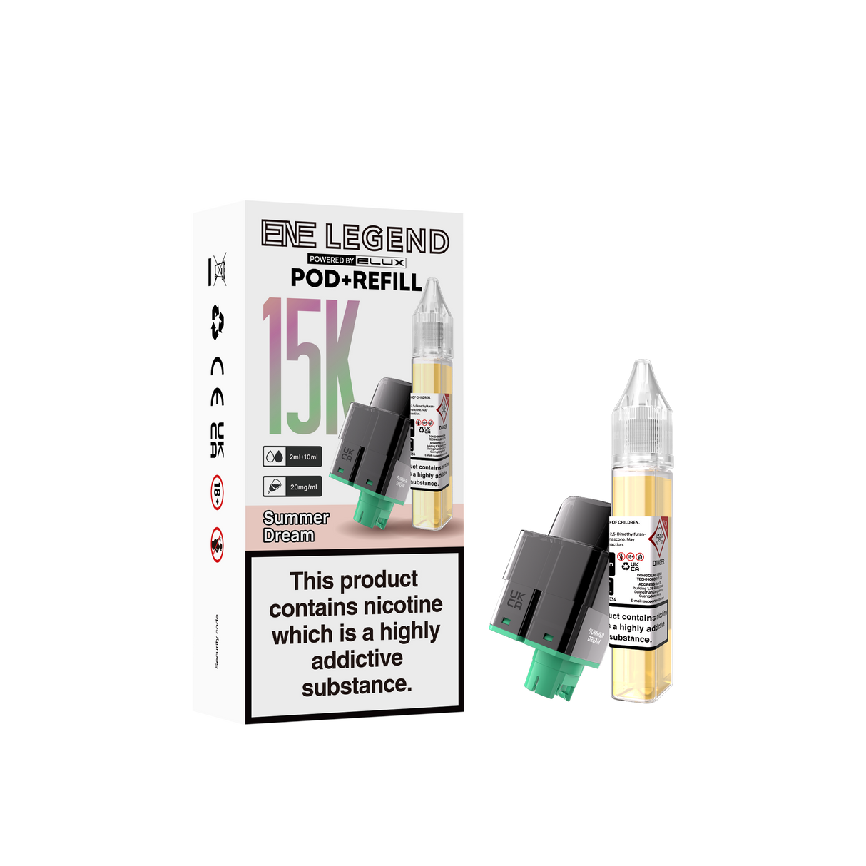 Elux ENE Legend 15k Replacement Pods Pack of 5