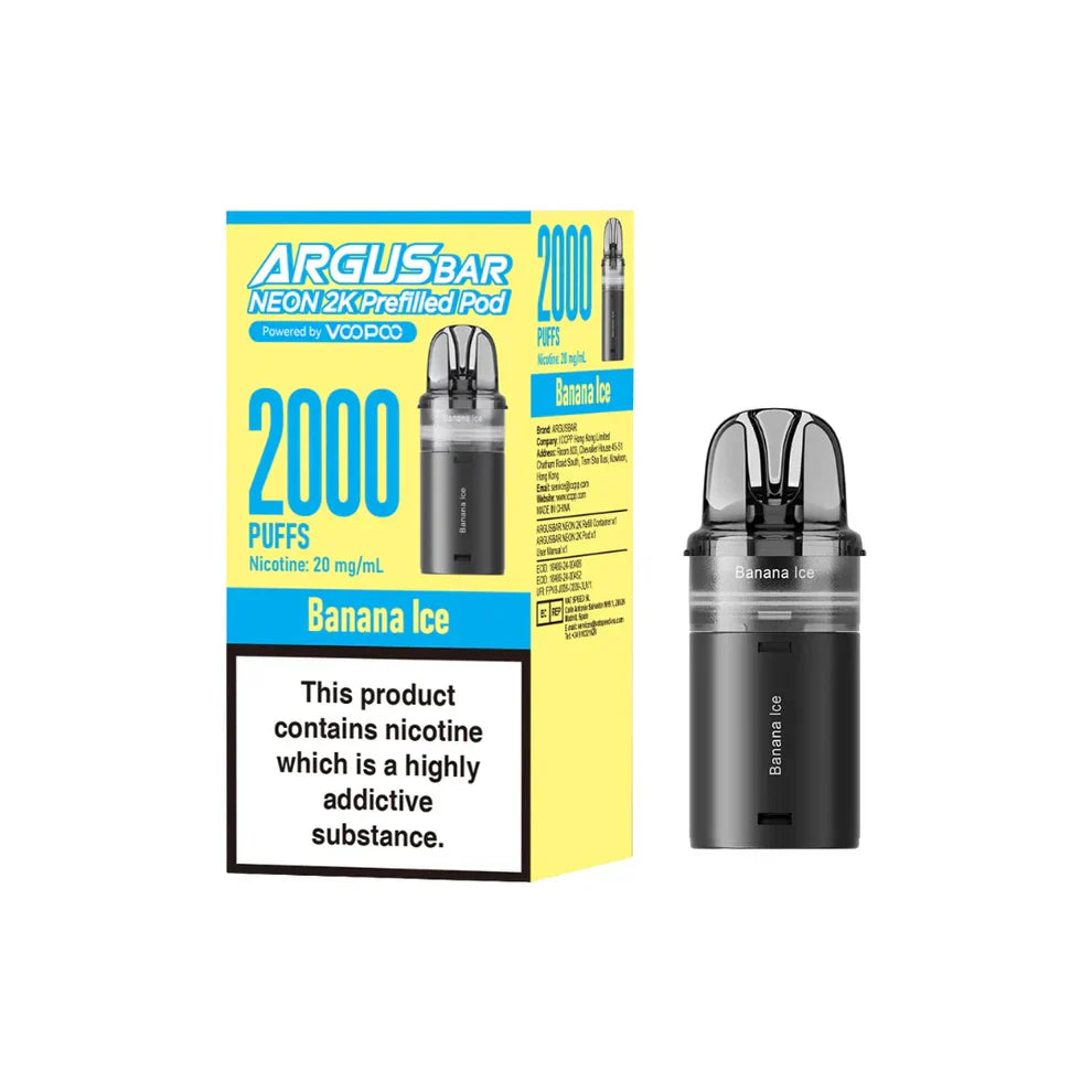 Argus Bar Neon 2000 Replacement Pods Pack of 10