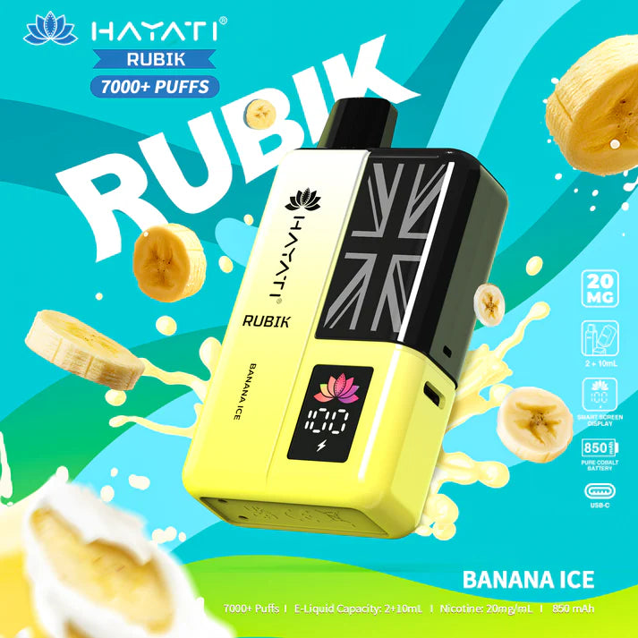 Hayati Rubik 7000 Puffs Vape Kit Box of 5