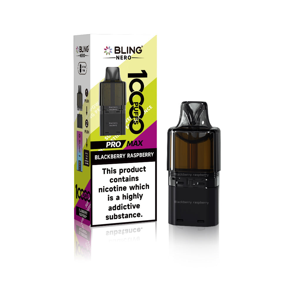 Crystal Bling Nero 10k Prefilled Pods Box of 5