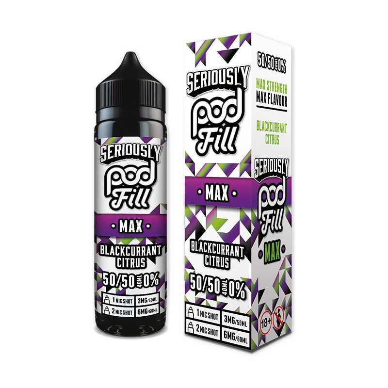 Doozy Vape Seriously Pod fill Max 50/50 40ml Shortfill
