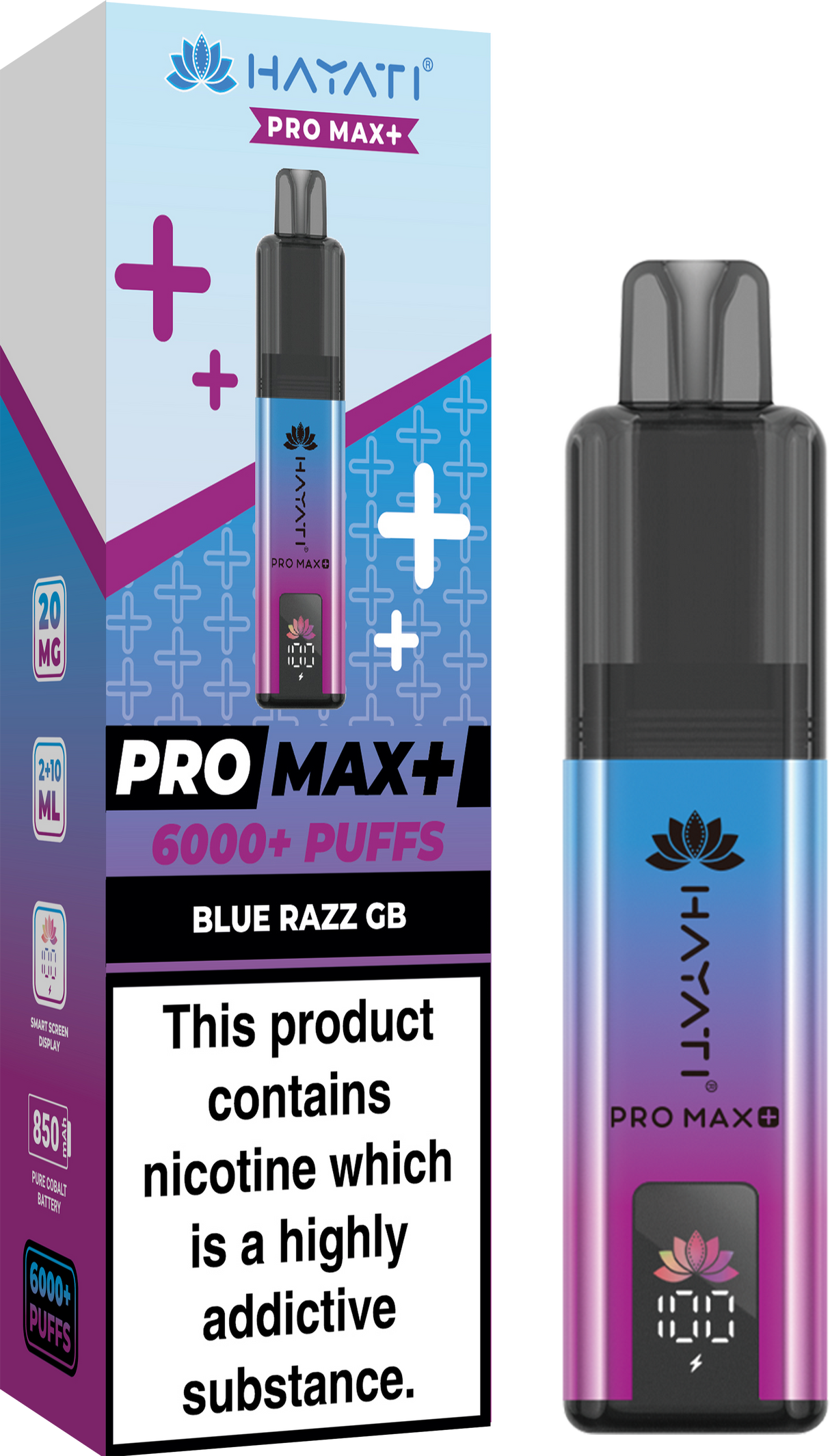 Hayati Pro Max+ 6000 Puffs Vape Box of 5
