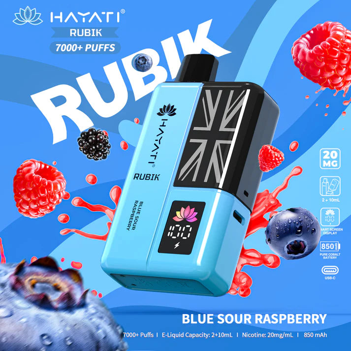 Hayati Rubik 7000 Puffs Vape Kit Box of 5