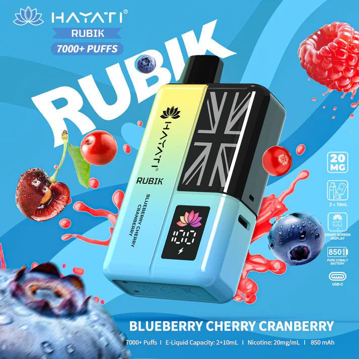 Hayati Rubik 7000 Puffs Vape Kit Box of 5