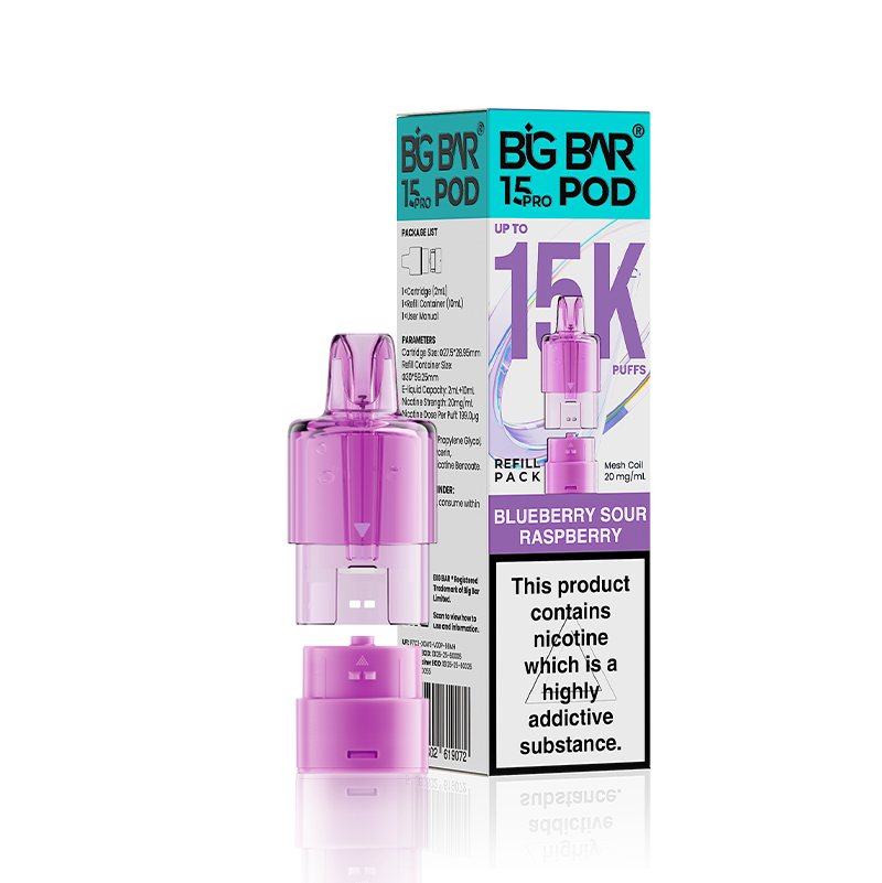 Big Bar 15000 Pro Prefilled Vape Pods Pack of 5