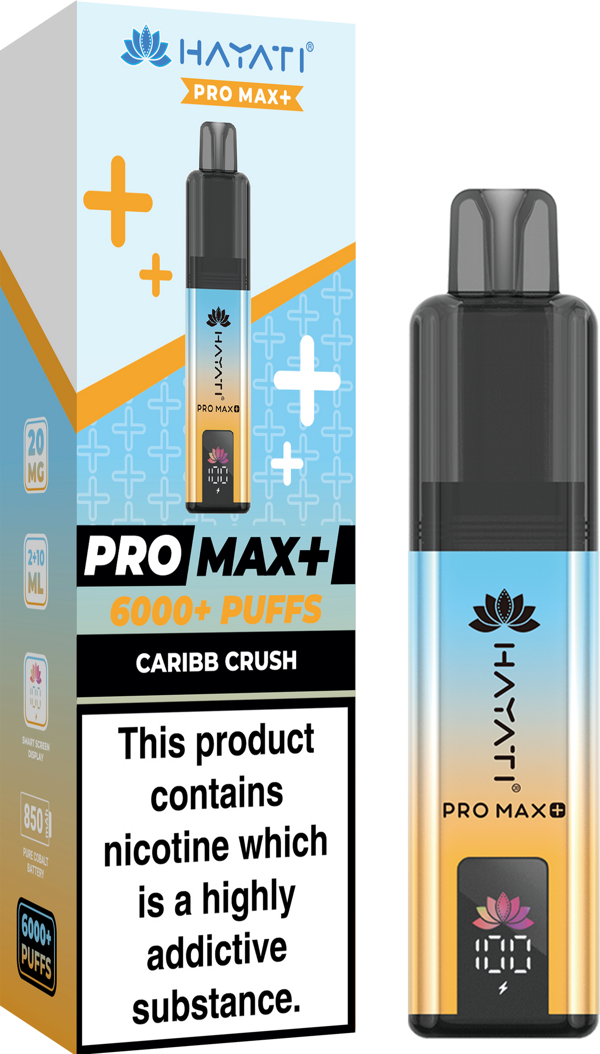 Hayati Pro Max+ 6000 Puffs Vape Box of 5