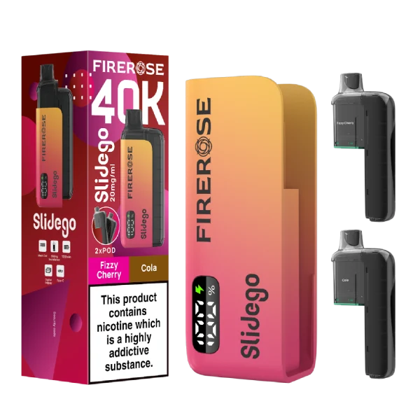 Firerose Slidego 40k Prefilled Pod Kit Box of 5