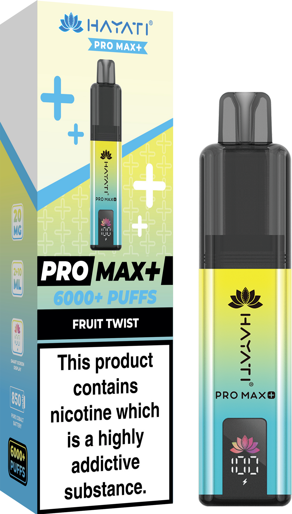 Hayati Pro Max+ 6000 Puffs Vape Box of 5
