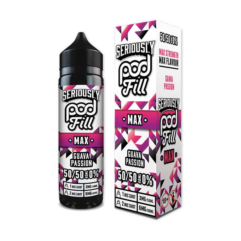 Doozy Vape Seriously Pod fill Max 50/50 40ml Shortfill