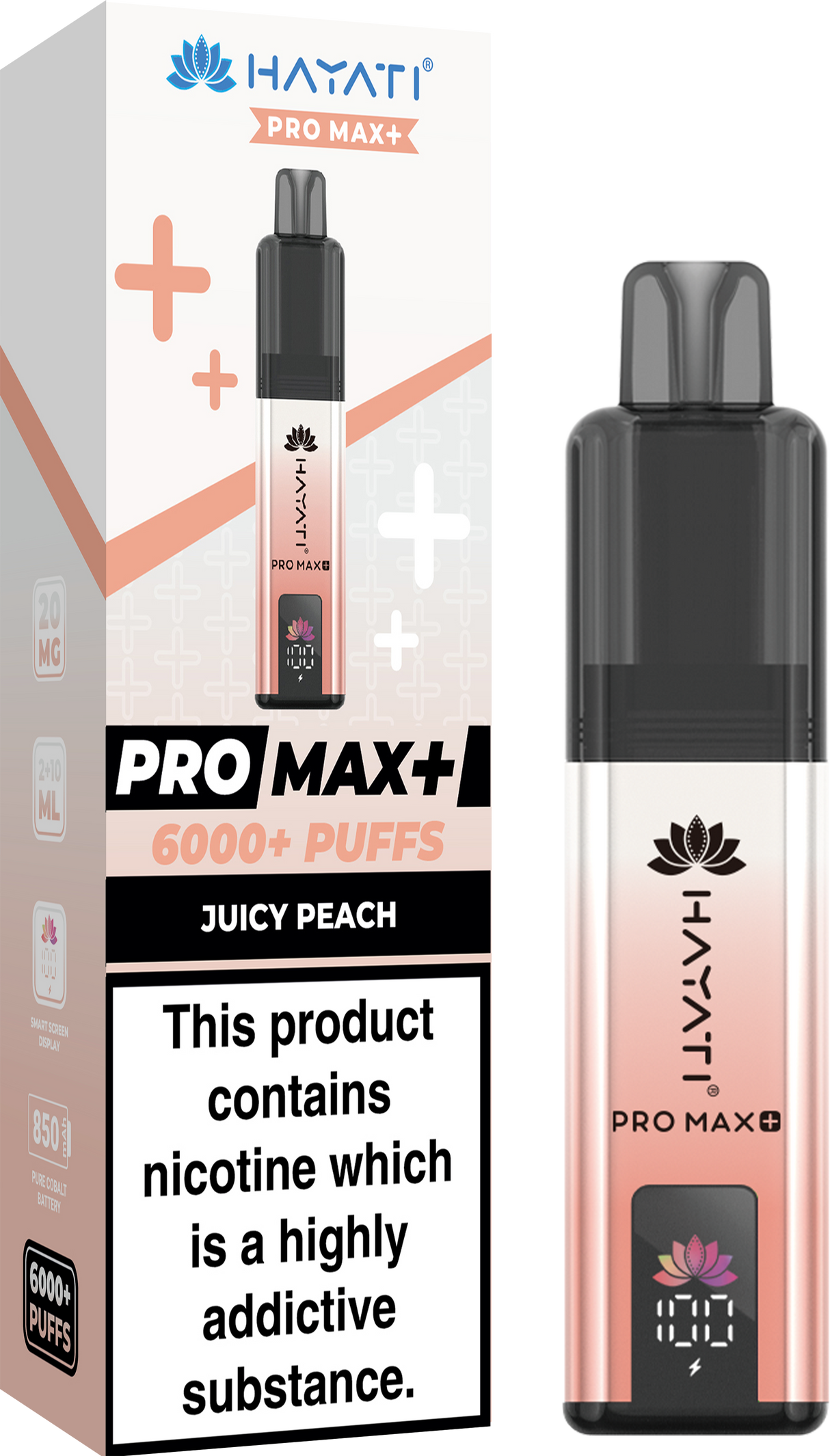 Hayati Pro Max+ 6000 Puffs Vape Box of 5