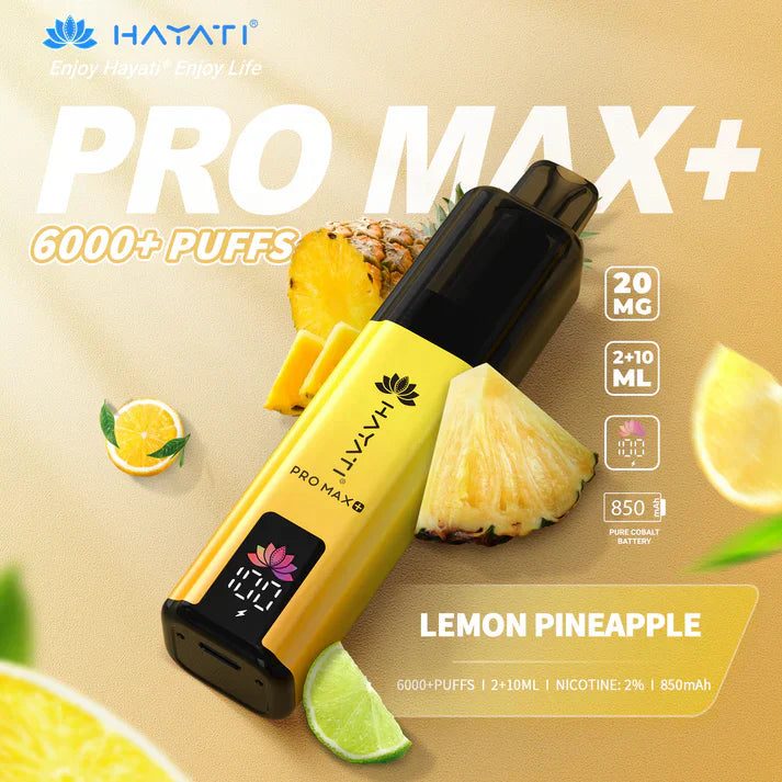 Hayati Pro Max+ 6000 Puffs Vape Box of 5