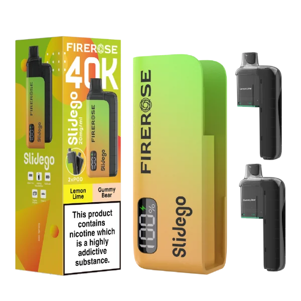 Firerose Slidego 40k Prefilled Pod Kit Box of 5