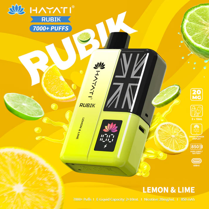 Hayati Rubik 7000 Puffs Vape Kit Box of 5