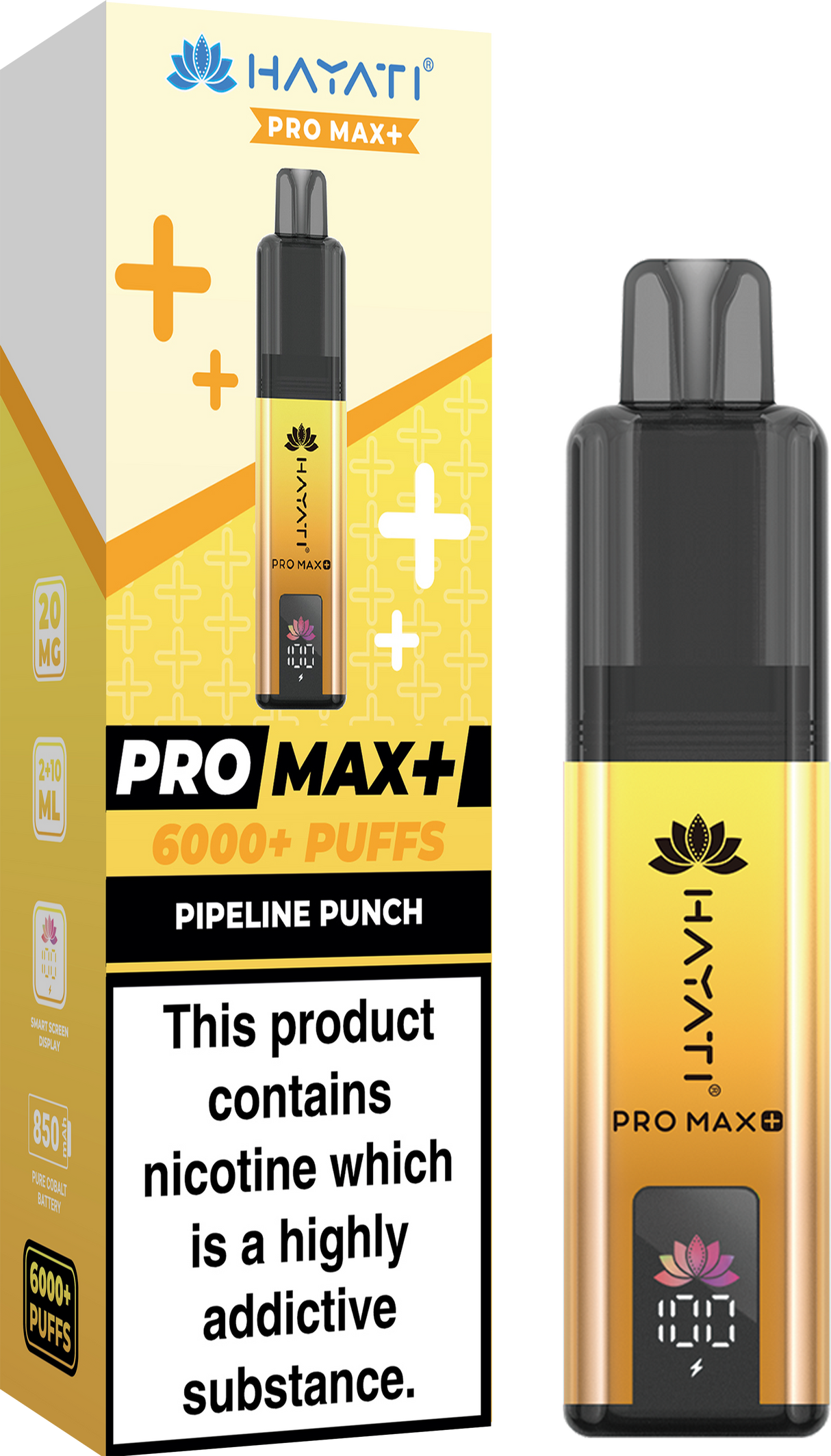 Hayati Pro Max+ 6000 Puffs Vape Box of 5