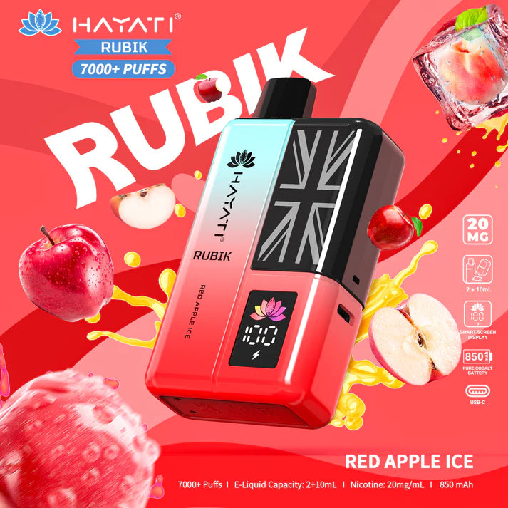 Hayati Rubik 7000 Puffs Vape Kit Box of 5