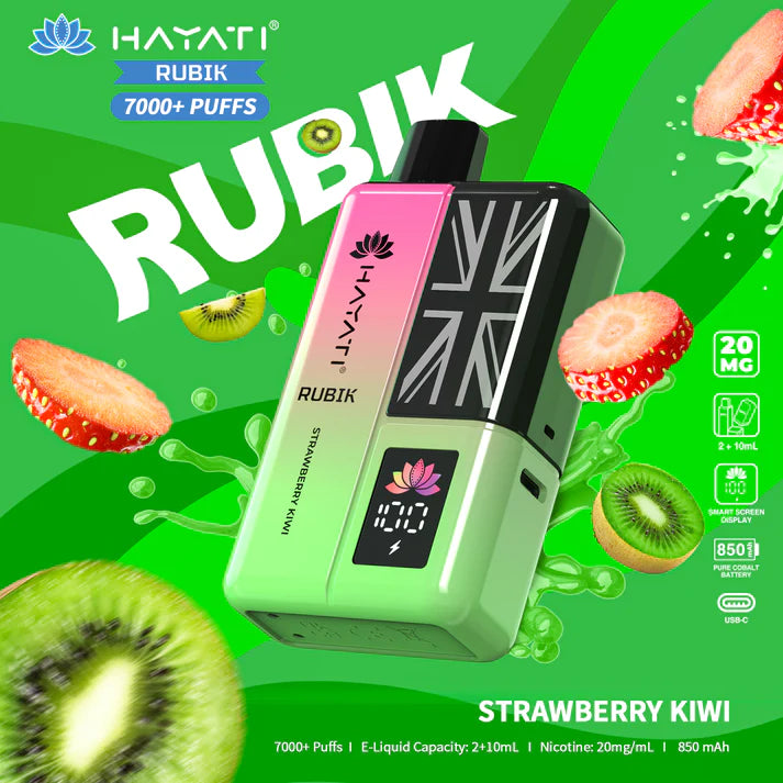 Hayati Rubik 7000 Puffs Vape Kit Box of 5