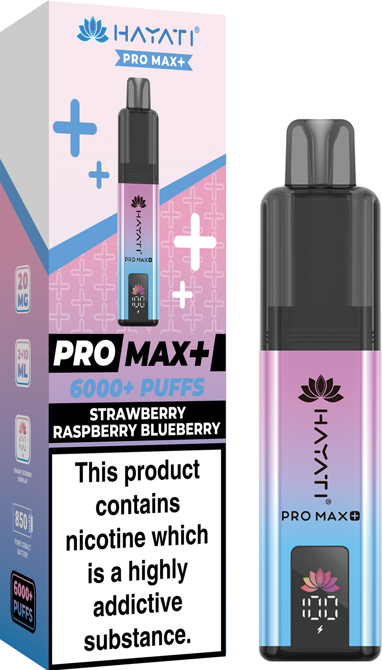 Hayati Pro Max+ 6000 Puffs Vape Box of 5
