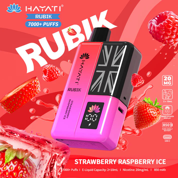 Hayati Rubik 7000 Puffs Vape Kit Box of 5