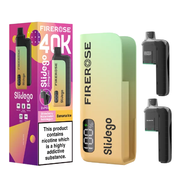 Firerose Slidego 40k Prefilled Pod Kit Box of 5