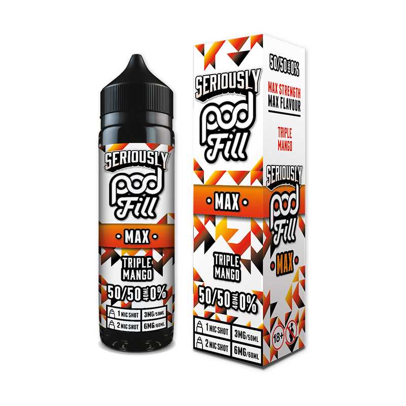 Doozy Vape Seriously Pod fill Max 50/50 40ml Shortfill