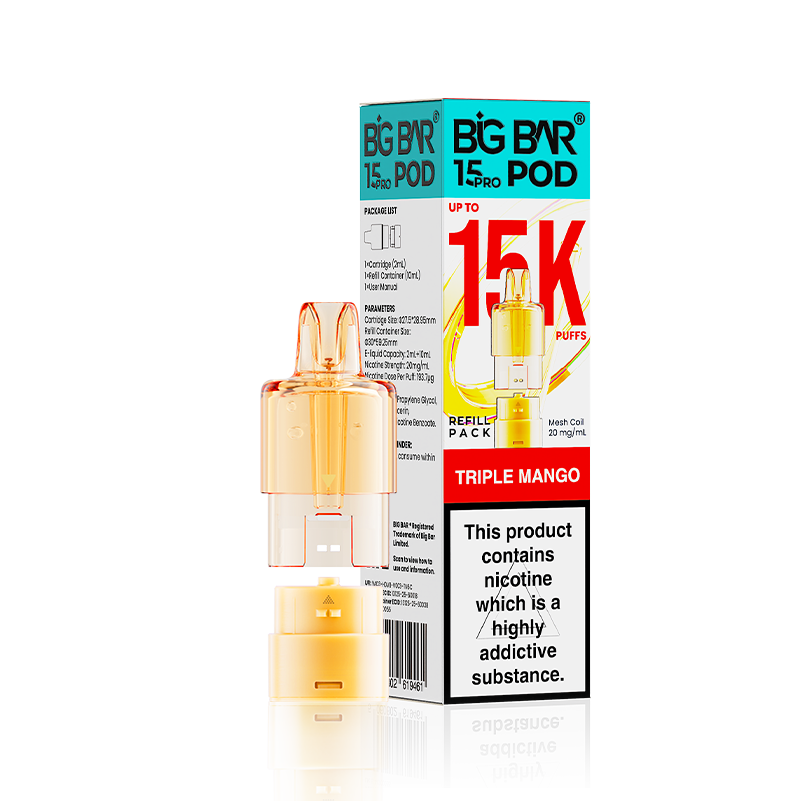 Big Bar 15000 Pro Prefilled Vape Pods Pack of 5