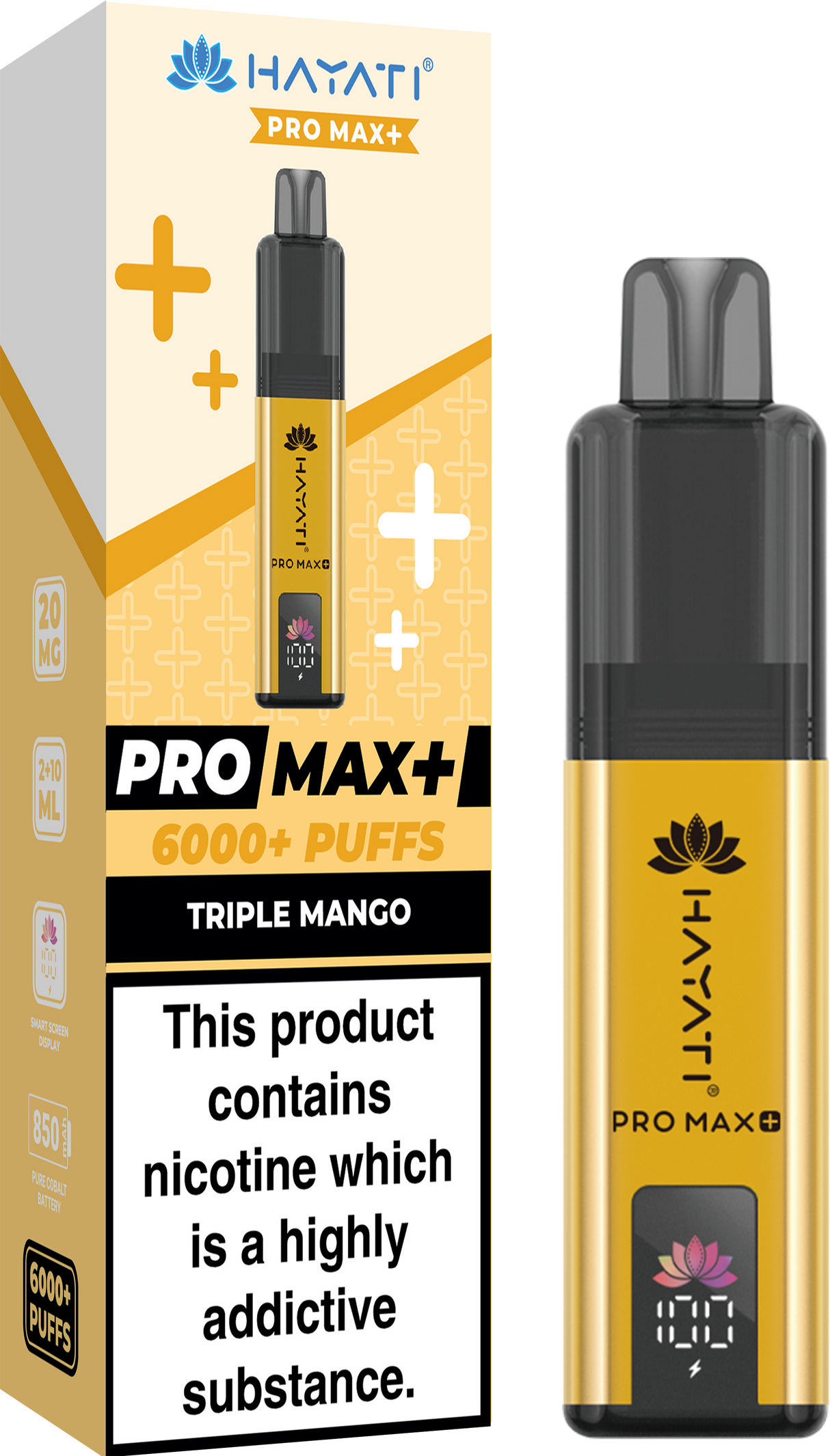 Hayati Pro Max+ 6000 Puffs Vape Box of 5