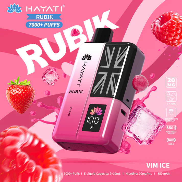 Hayati Rubik 7000 Puffs Vape Kit Box of 5