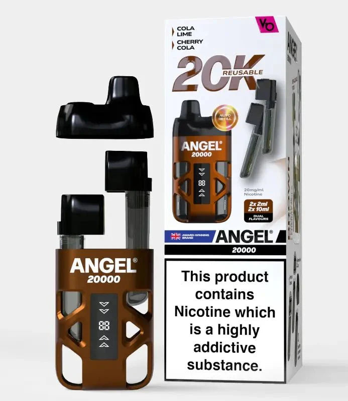 Angel 20000 Disposable Vape Box of 5 - Brown Edition - vapeukwholesale