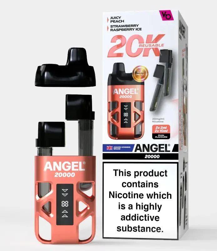 Angel 20000 Disposable Vape Box of 5 - Coral Edition - vapeukwholesale