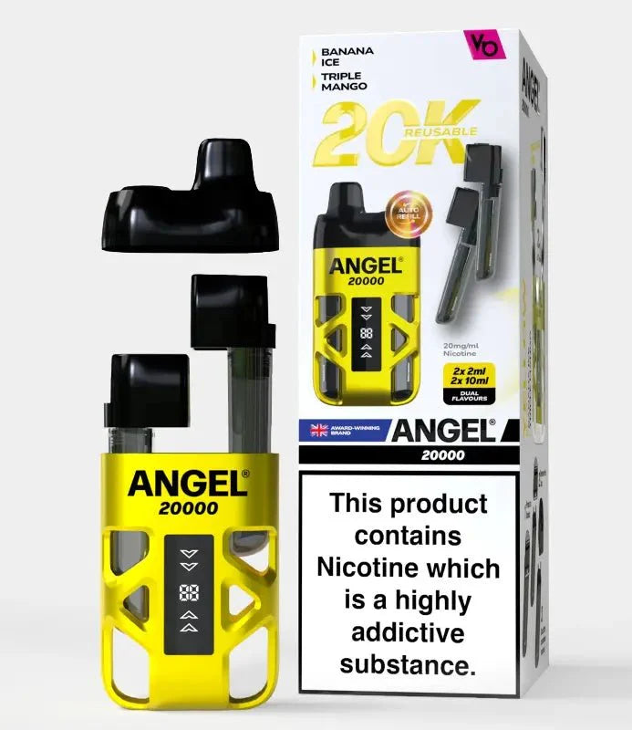 Angel 20000 Disposable Vape Box of 5 - Yellow Edition - vapeukwholesale