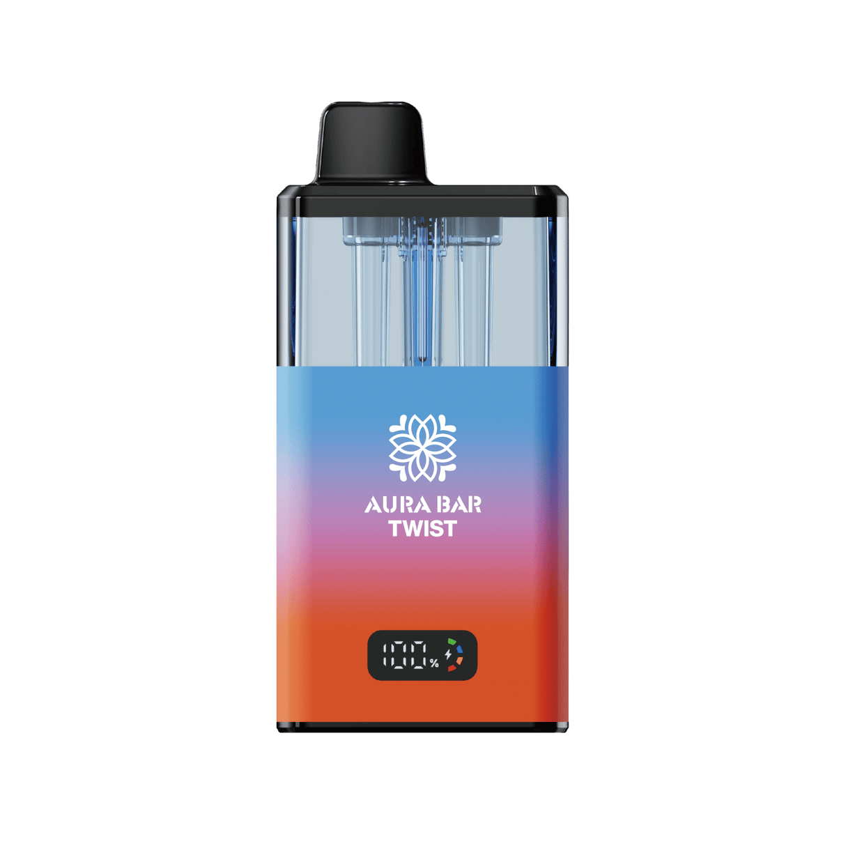 Aura Bar Twist 40k Prefilled Vape Kit Box of 5 - Ice Pop/Juicy Peach - vapeukwholesale