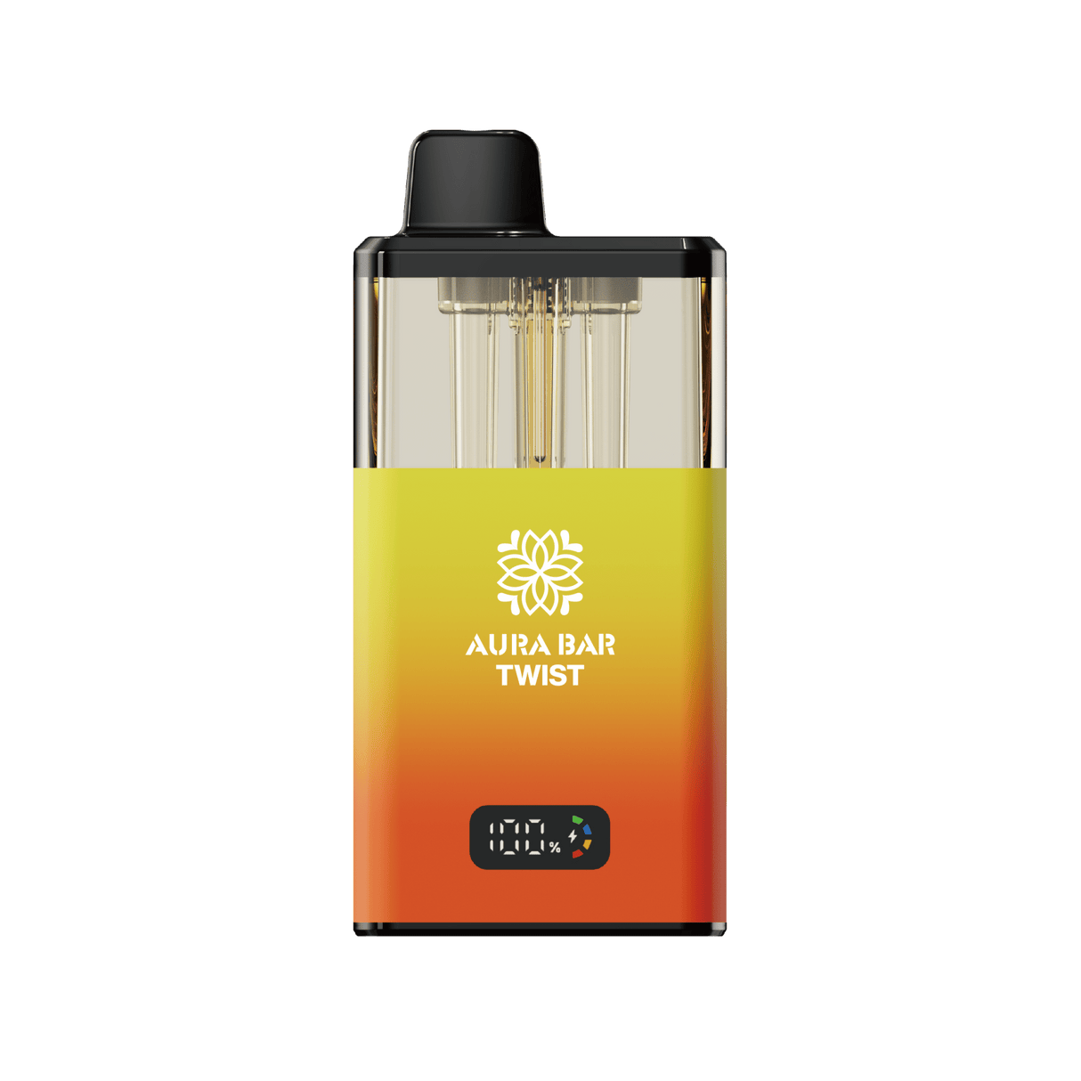 Aura Bar Twist 40k Prefilled Vape Kit Box of 5 - Sour Pineapple/Rocky Candy Orange - vapeukwholesale