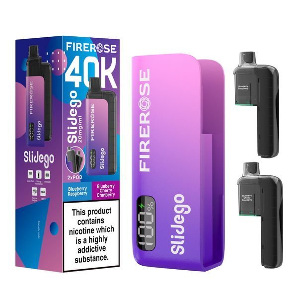 bulk wholesale Elux FireRose Slidego 40K Prefilled Pod Kit - Blueberry Raspberry / Blueberry Cherry Cranberry