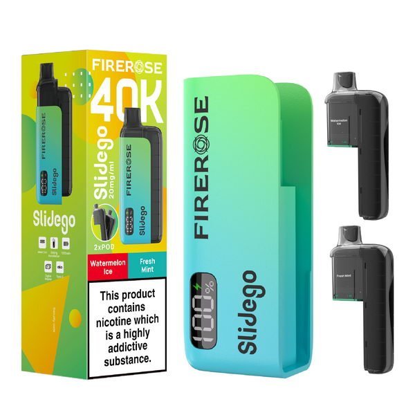 bulk wholesale Elux FireRose Slidego 40K Prefilled Pod Kit - Watermelon Ice / Fresh Mint