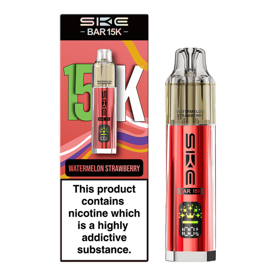 bulk wholesale Ske Bar 15k Prefilled Pod Vape Kit Box of 5 - Watermelon Strawberry