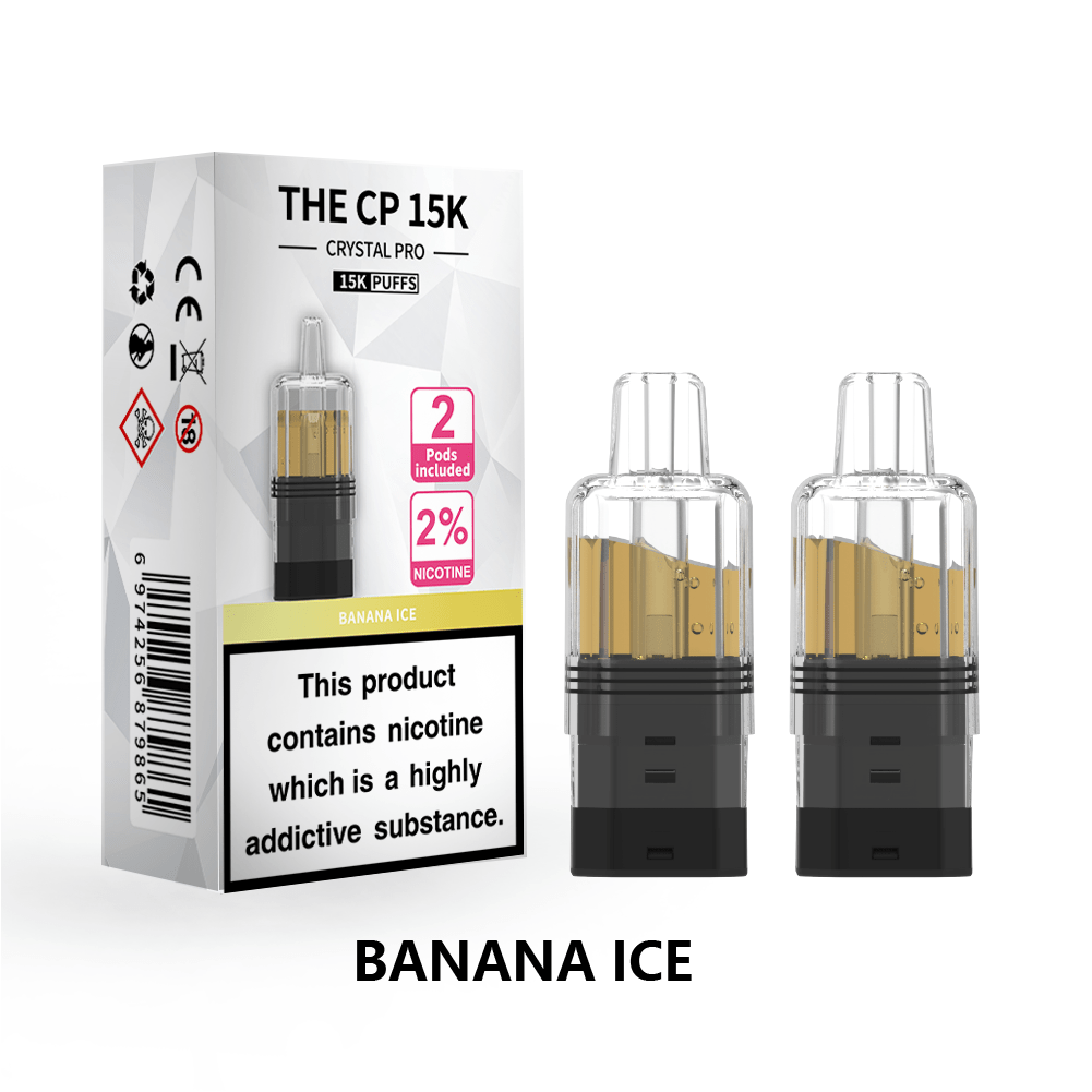 bulk wholesale The Crystal Pro CP 15k Replacement Pods Box of 5 - Banana Ice