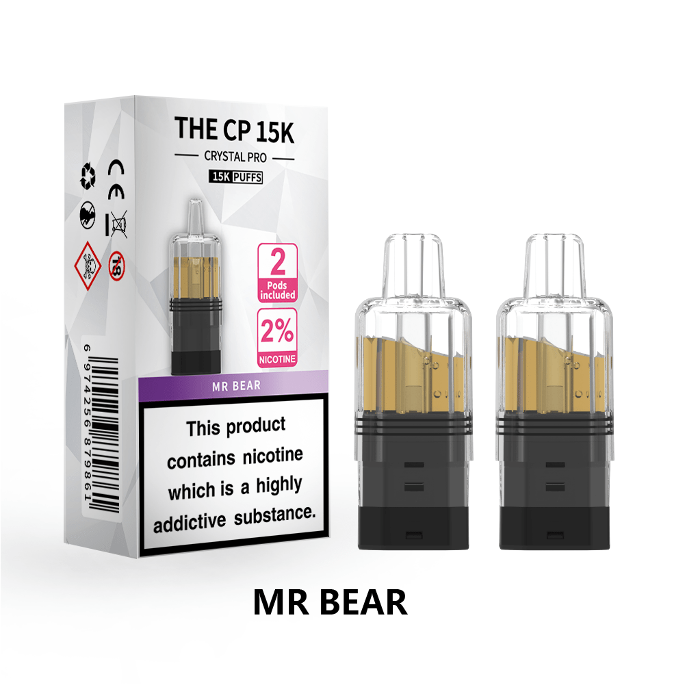 bulk wholesale The Crystal Pro CP 15k Replacement Pods Box of 5 - Mr Bear