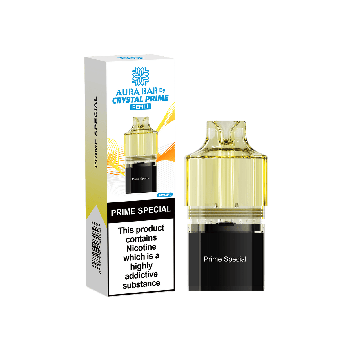 Crystal Prime Aura Bar 10k Replacement Pods - Box of 5 - Prime Special - vapeukwholesale