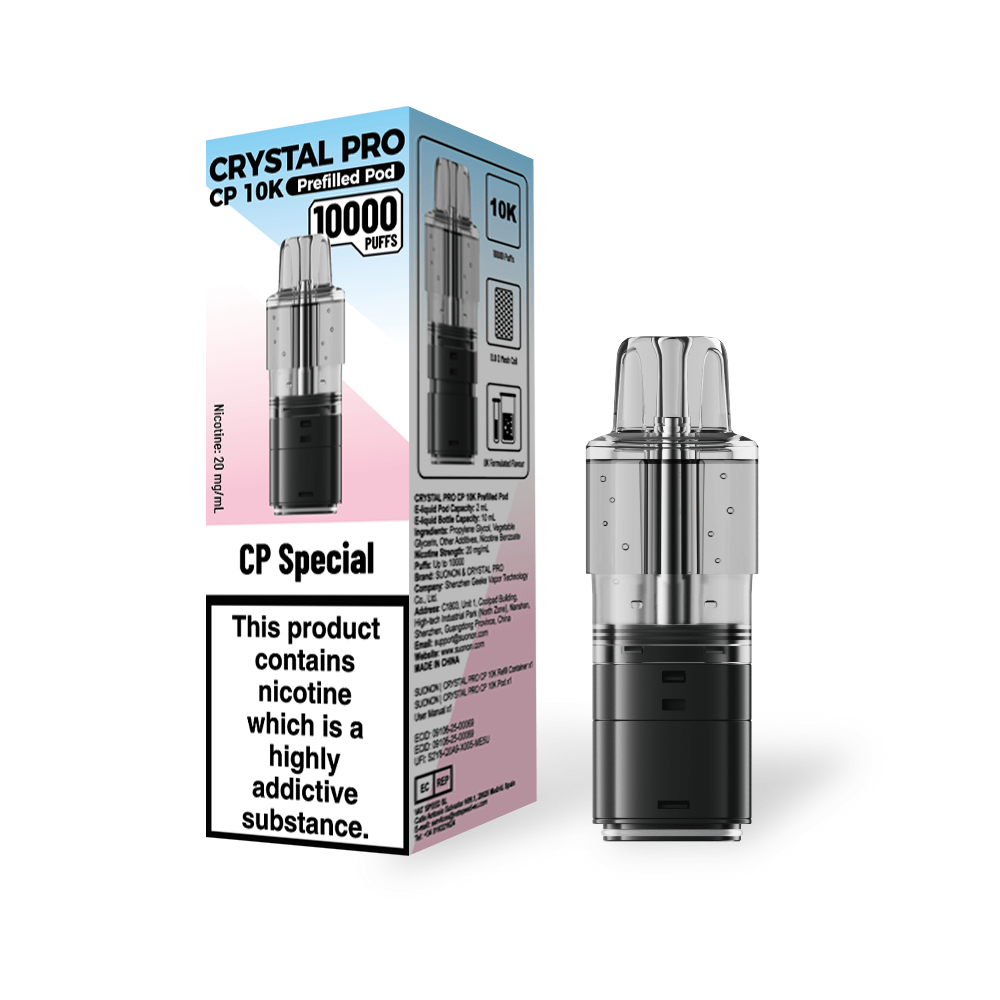 Crystal Pro CP 10k Replacement Pods Box of 5 - CP Special - vapeukwholesale