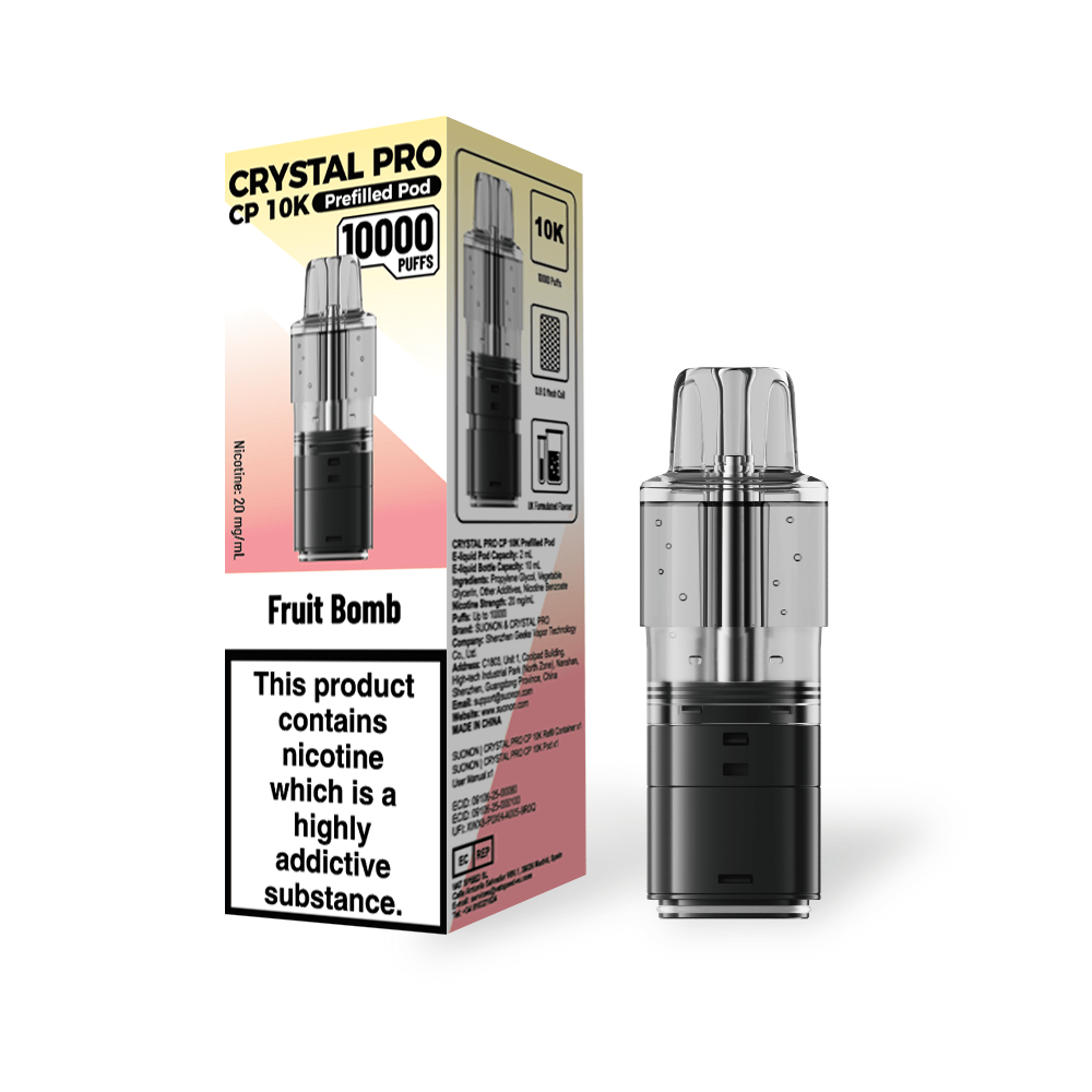 Crystal Pro CP 10k Replacement Pods Box of 5 - Fruit Bomb - vapeukwholesale
