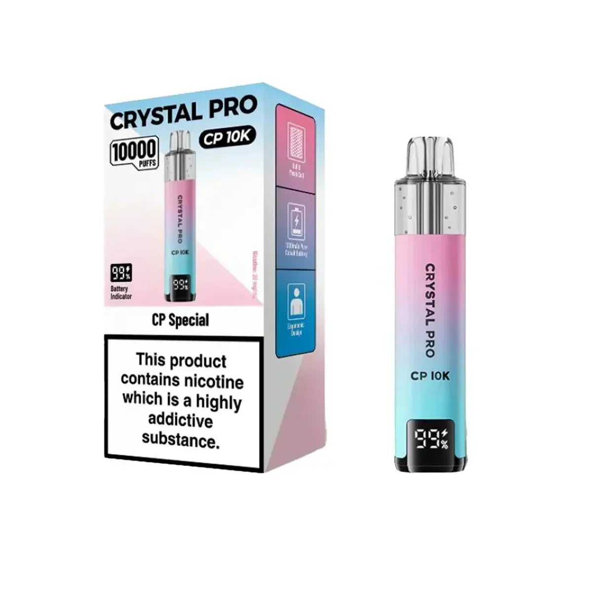 Crystal Pro CP10000 Prefilled Pod Kit Box of 5 - CP Special - vapeukwholesale