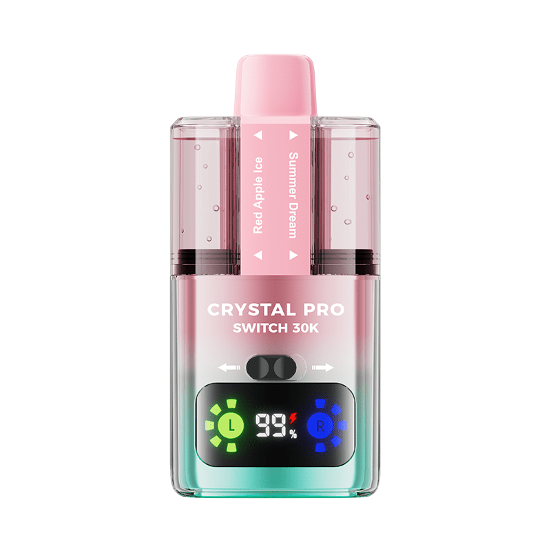 Crystal Pro Switch 30k Prefilled Pod Vape Kit Pack of 5 - Blueberry Cotton Candy/Raspberry Cotton Candy - vapeukwholesale