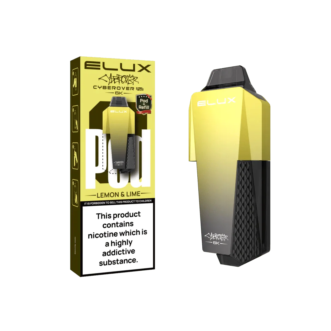 Elux Cyberover 6K Replacement Pods - Lemon & Lime - vapeukwholesale
