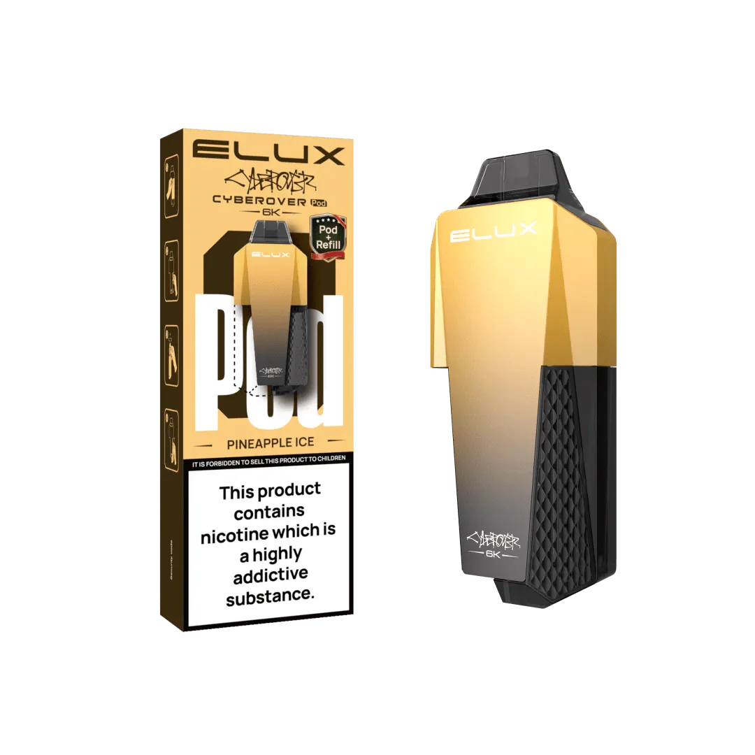Elux Cyberover 6K Replacement Pods - Pineapple Ice - vapeukwholesale