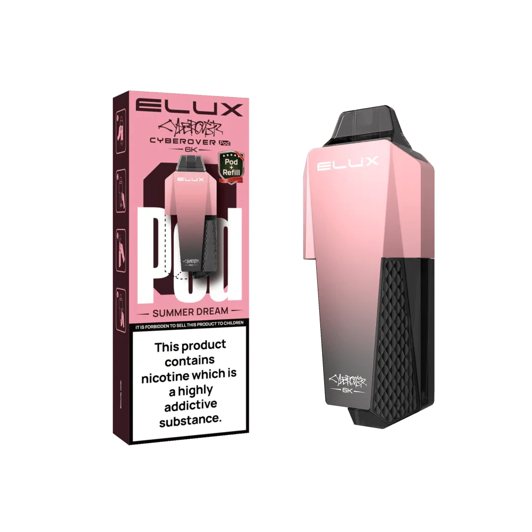 Elux Cyberover 6K Replacement Pods - Strawberry Watermelon Bubblegum - vapeukwholesale