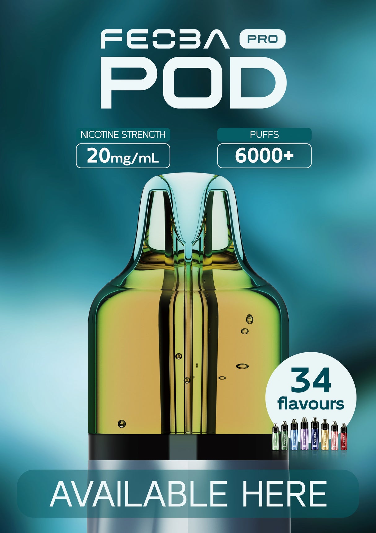 Feoba Pro 6000+ Replacement Pods - Power Vape Shop