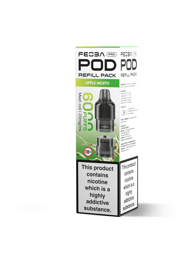 Feoba Pro 6000+ Replacement Pods - Power Vape Shop