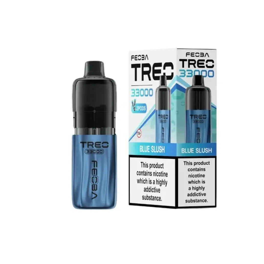 Feoba Treo 33k Prefilled Pod Vape Kit Box of 5 Blue Slush