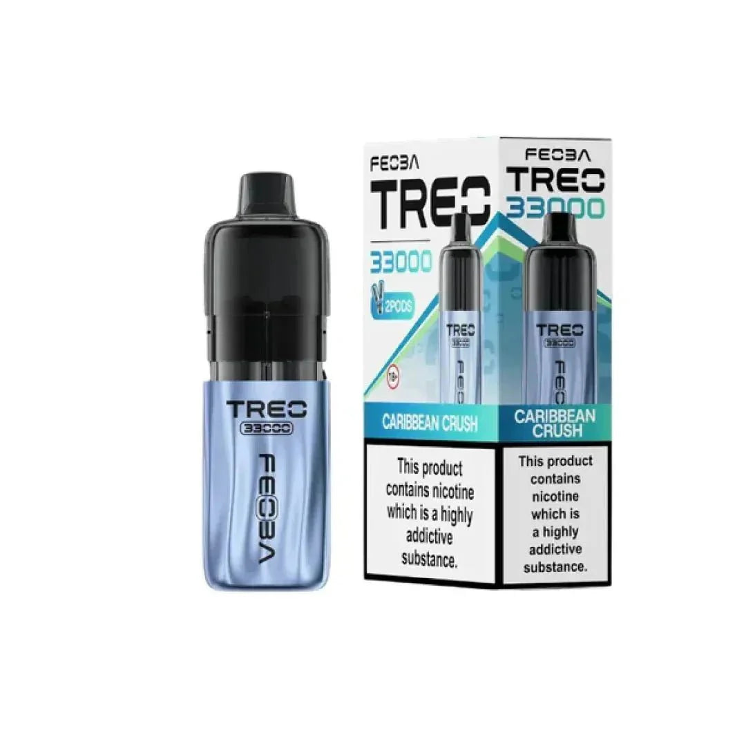 Feoba Treo 33k Prefilled Pod Vape Kit Box of 5 Caribbean Crush