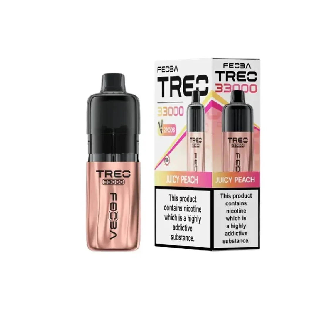Feoba Treo 33k Prefilled Pod Vape Kit Box of 5 Juicy Peach